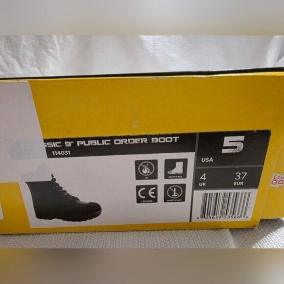 Original S.W.A.T. Classic 9" Tactical Boots Black Size 5 Waterproof Safety Toe - Picture 10 of 16